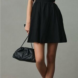 Anthropologie Black Mini Skirt